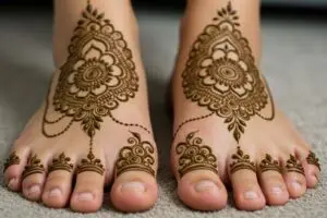 foot mehndi design