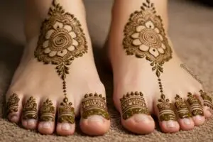 foot mehndi design