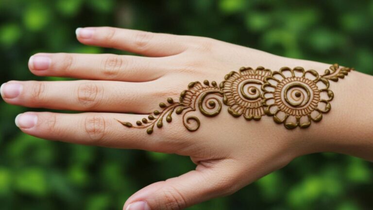 Bold Bloom Lotus Mehndi