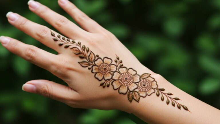Bracelet Loop Vine Mehndi