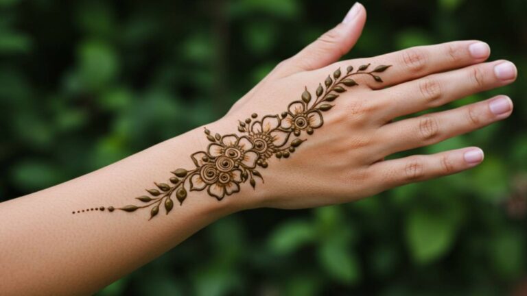 Daisy Chain Backhand Mehndi