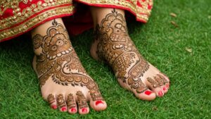 Dome Floral Bridal Feet Mehndi