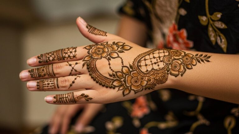 Dulhan Spiral Trail Mehndi