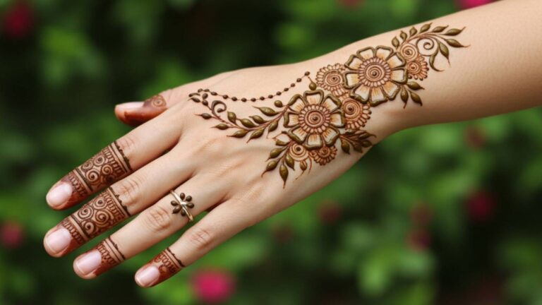 Floral Arch Trail Mehndi
