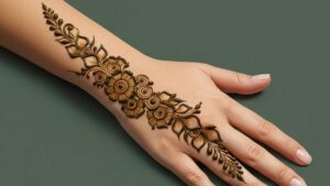 Floral Chain Bloom Mehndi
