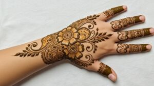 Floral Dome Dulhan Mehndi