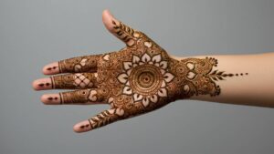 Side Blooms Backhand Mehndi