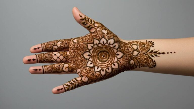 Side Blooms Backhand Mehndi