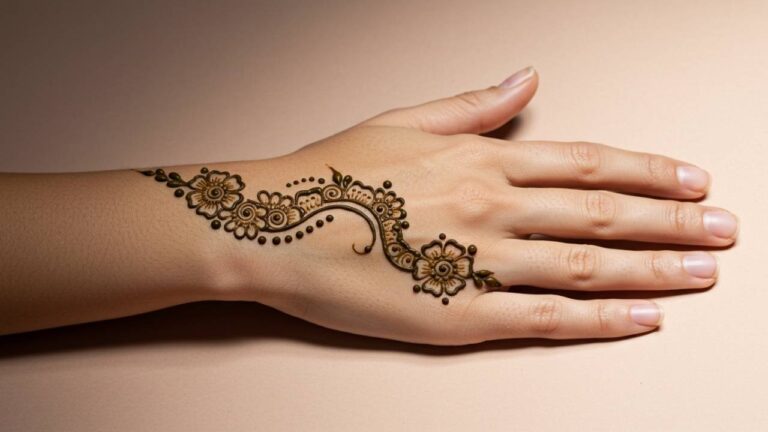 Straight Line Petal Chain