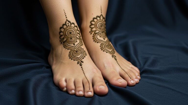 Twin Mandala Step Mehndi