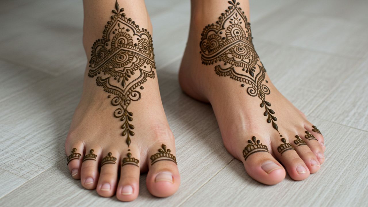 Majestic Dome Anklet Mehndi