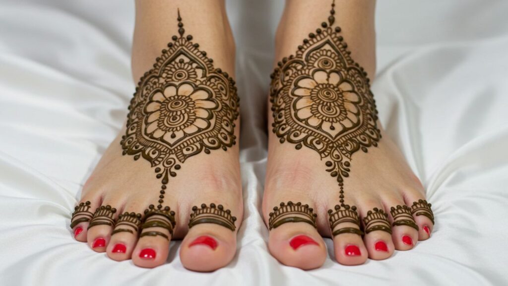 Mandala Anklet Dulhan Mehndi