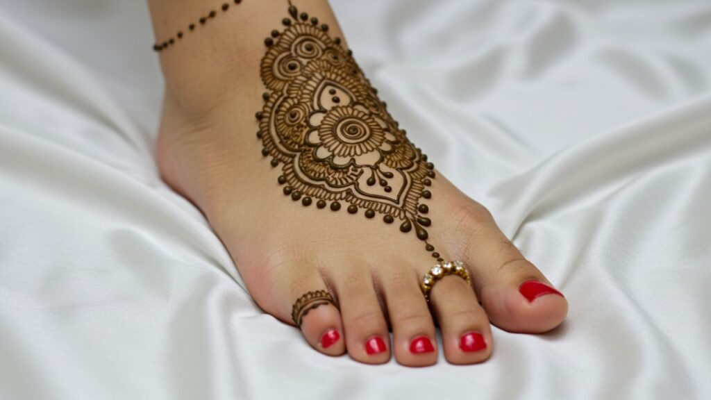 Ornate Teardrop Mehndi