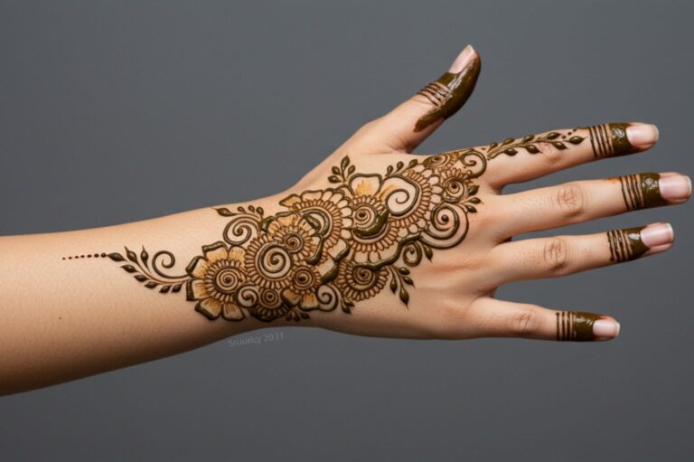 Curvy Vine Luxe Mehndi