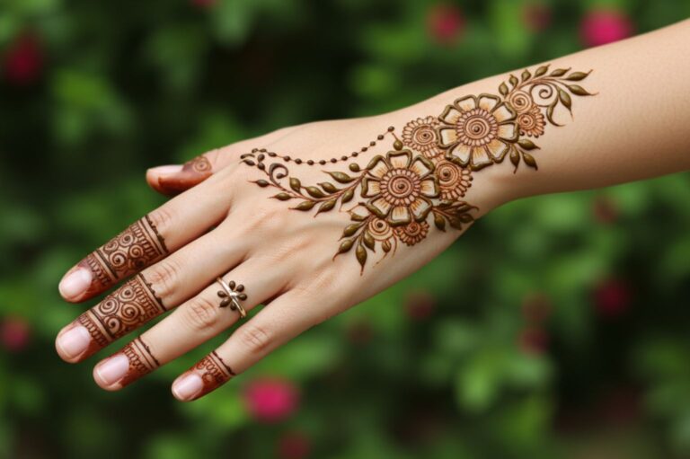 Floral Arch Trail Mehndi