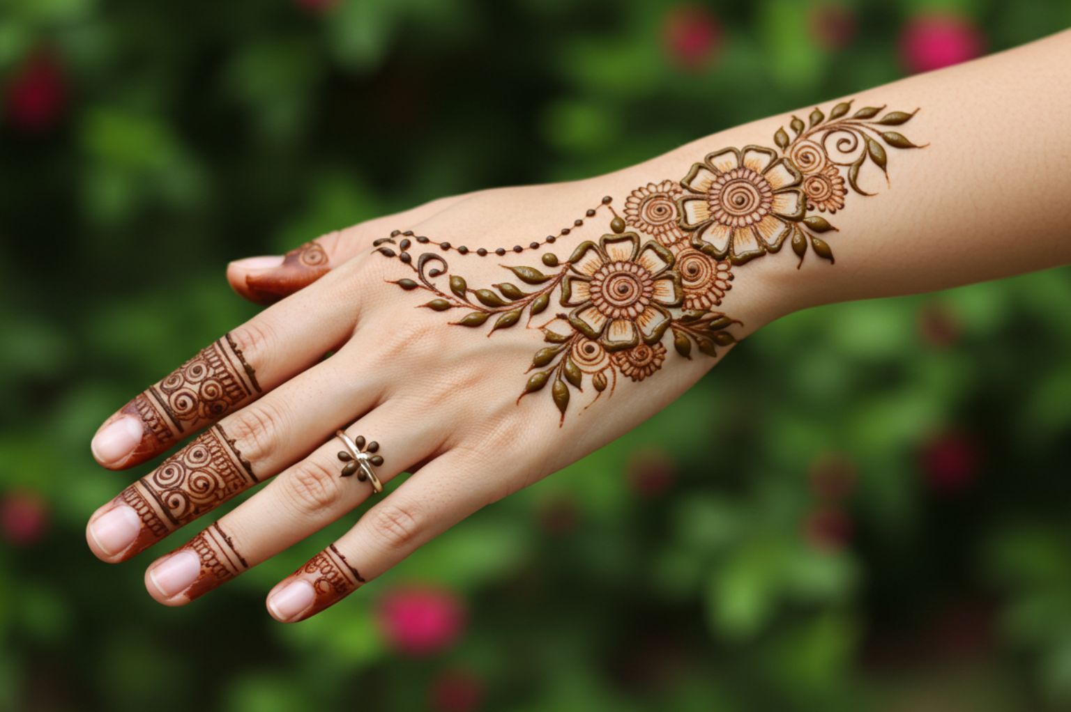 Floral Arch Trail Mehndi