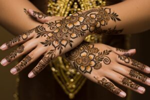 Dual Spiral Vine Mehndi
