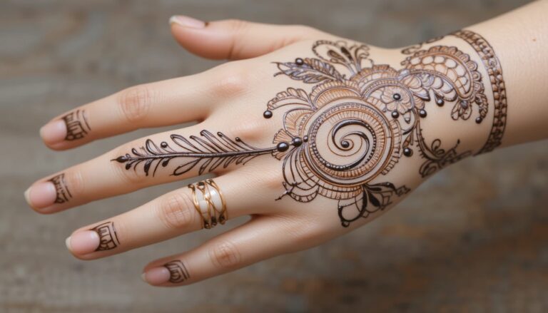 Floral Swirl Lane Mehndi