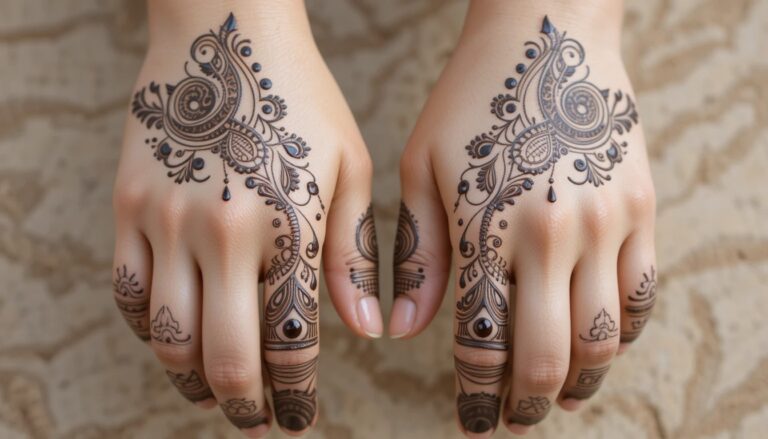 Linear Vine Wrap Mehndi