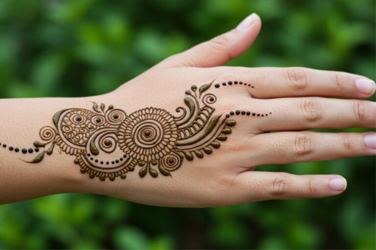 Royal Spiral Fusion Mehndi
