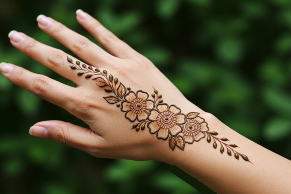 Daisy Chain Backhand Mehndi