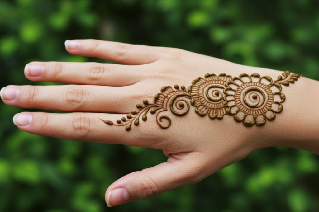 Diagonal Dot Bracelet Mehndi