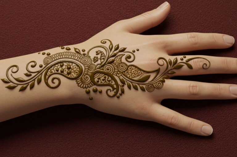 Spiral Chain Elegance Mehndi