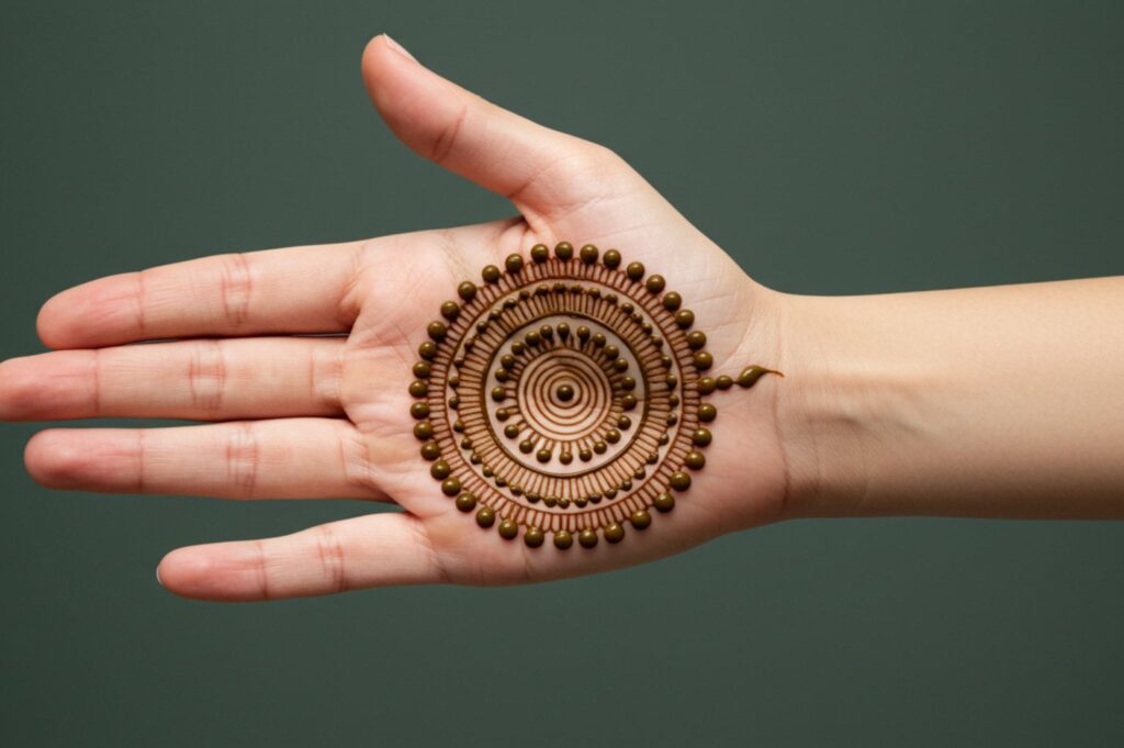 Palm Chakra Minimal Mehndi