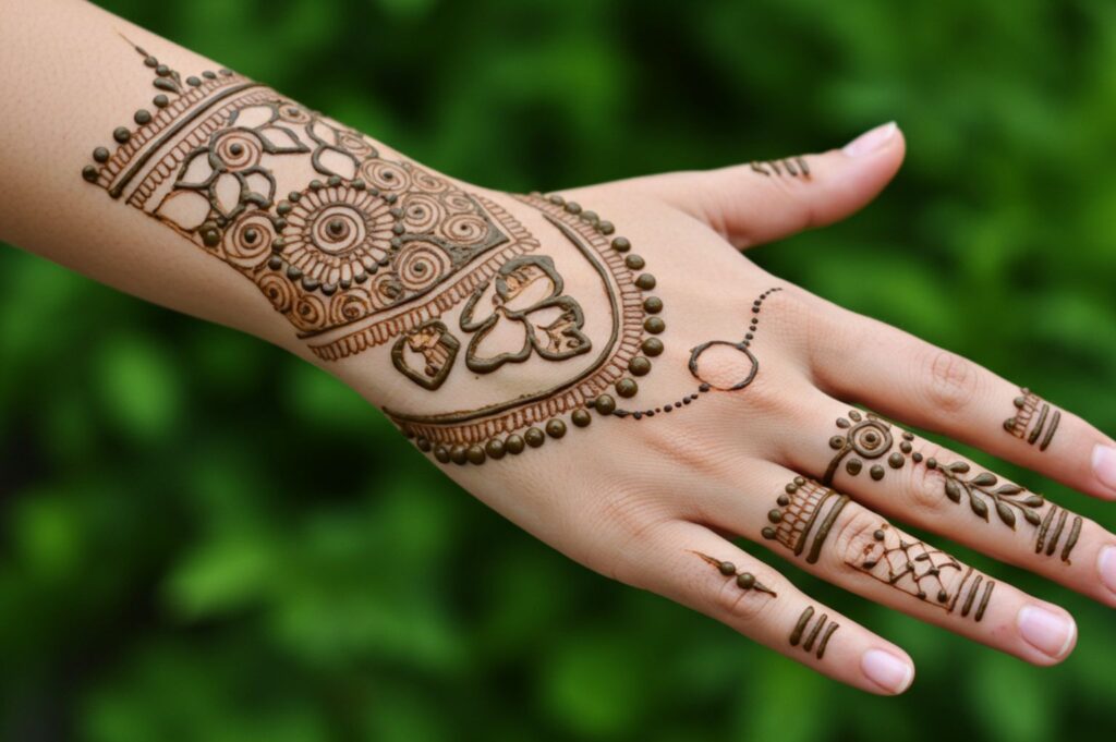 Wrist Band Artistic Mehndi
