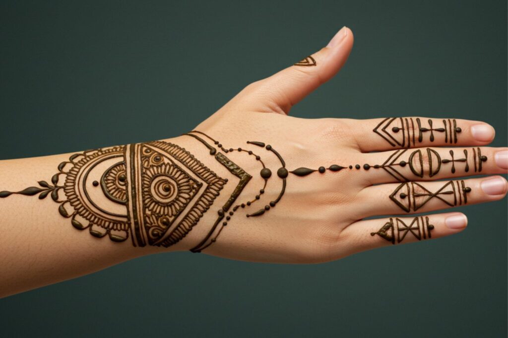 Arrow Cuff Mandala Mehndi