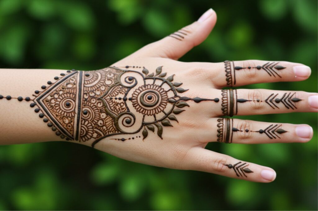 Sun Dome Band Mehndi