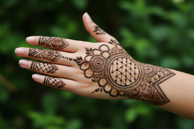 Mesh Moon Mandala Mehndi