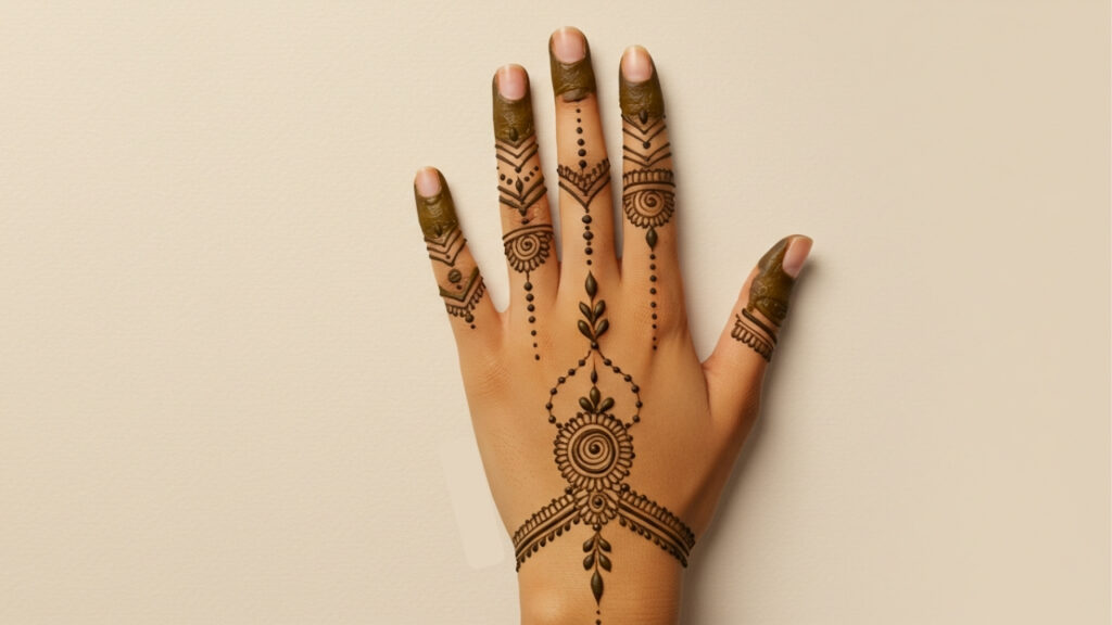 Vertical Dome Trail Mehndi