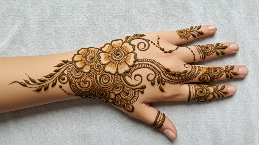 Paisley Swirl Touch Mehndi
