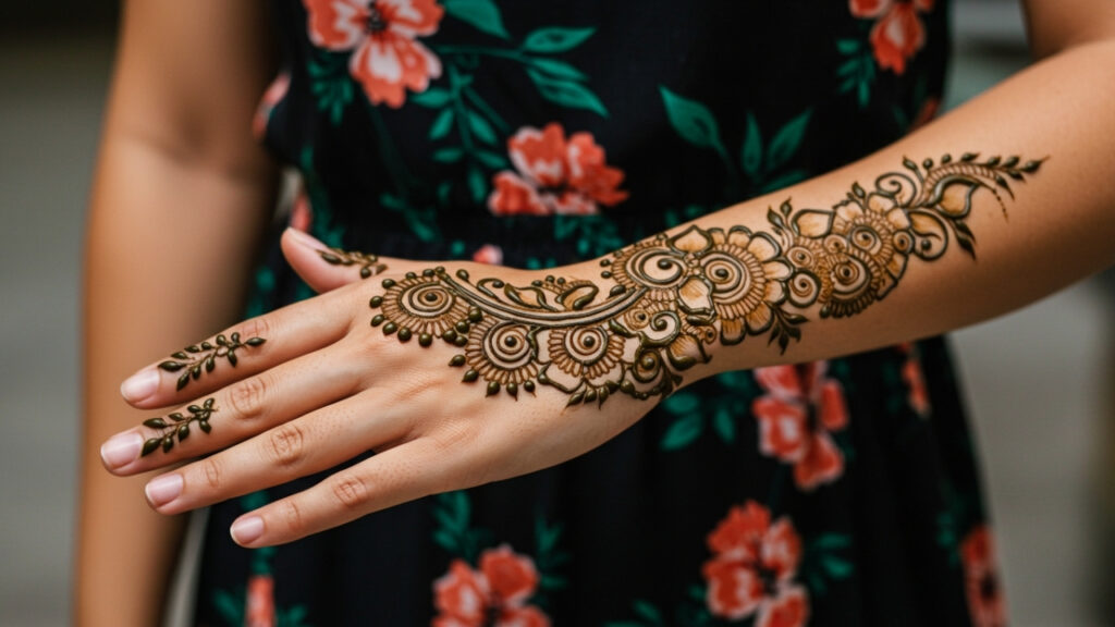 Looped Crown Mehndi Trail