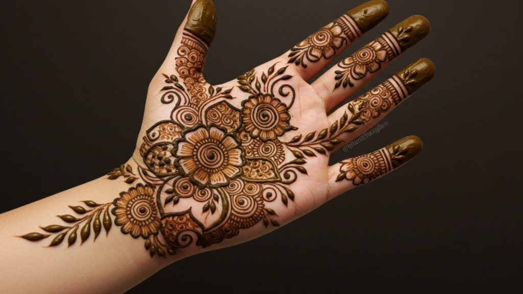 Mandala Crown Bridal Mehndi