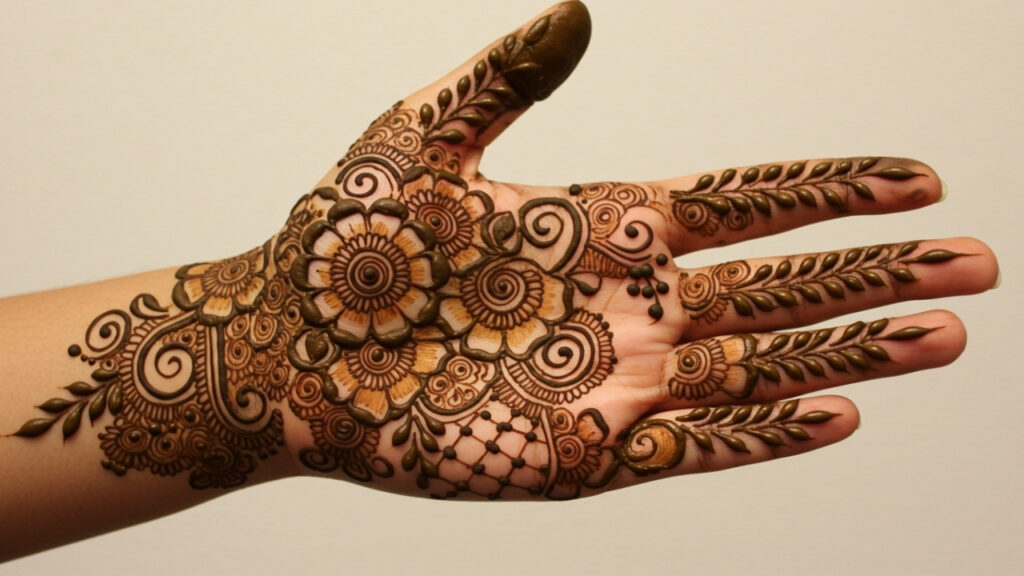 Jaal Mandala Palm Mehndi