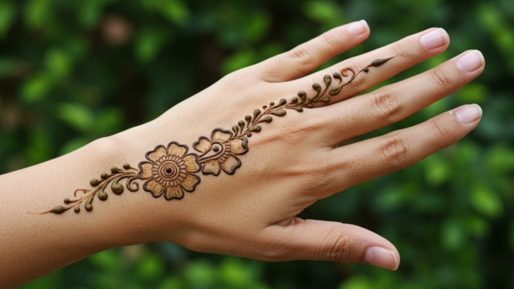 Miniature Vine Touch Mehndi