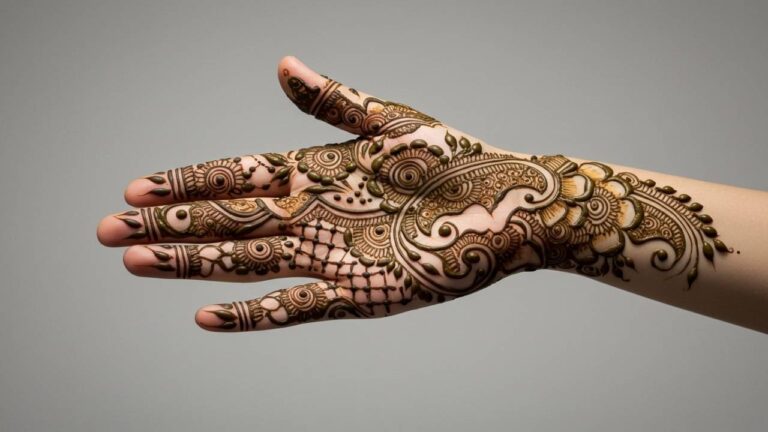 Bold Petal Trail Mehndi