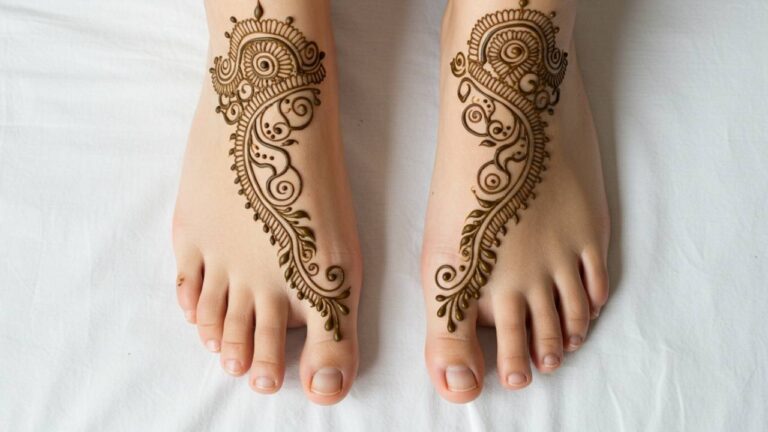 Bridal Net Curve Feet Pattern