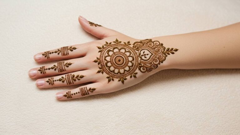 Circular Crown Bloom.Simple Design