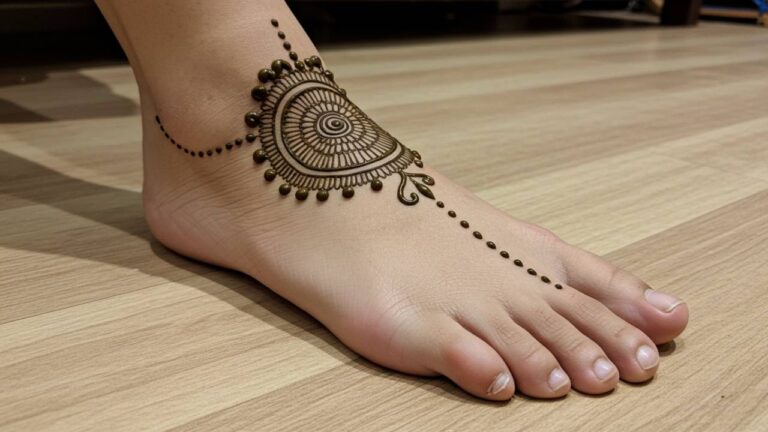 Classic Paisley Wrap Foot Design