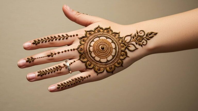 Classic Sunburst Mandala.Simple Design