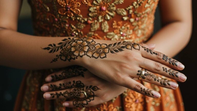 Dazzling Diamonds Mehndi Art
