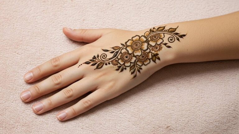 Diagonal Swirl Trail Pattern.Simple Design