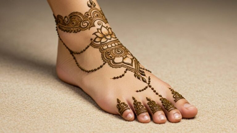 Elegant Side Wrap Floral Feet