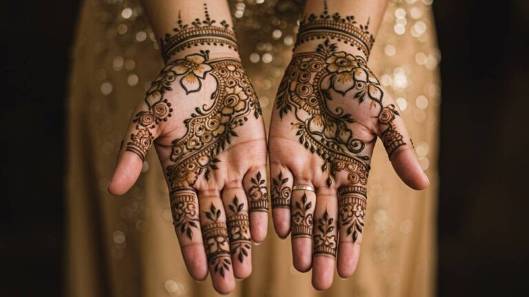 Floral Bracelet Henna Design