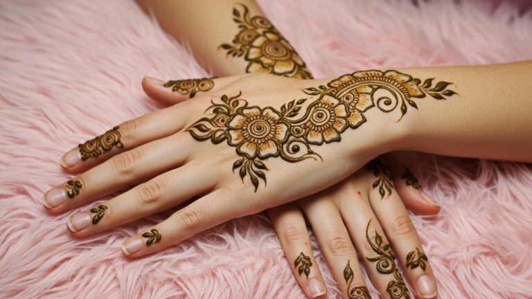 Floral Lattice Bloom.Simple Design