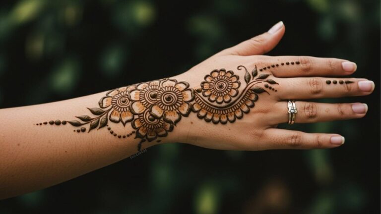 Glamorous Grid Work Mehndi