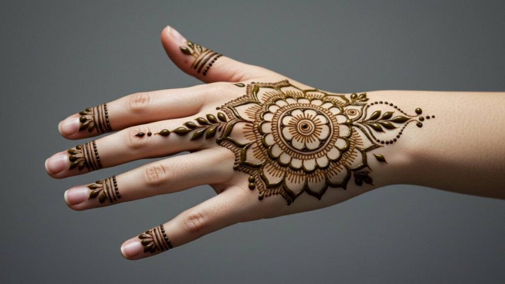 Graceful Circular Swirl Design.Simple Design